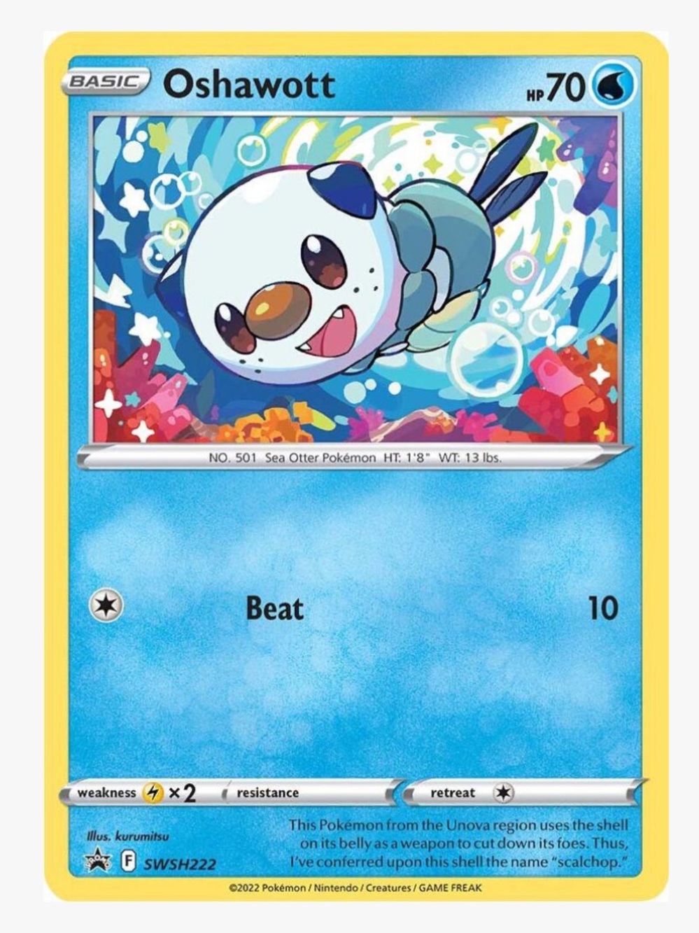 Oshawott SWSH: Sword & Shield Promo Cards Pokemon Trading Card